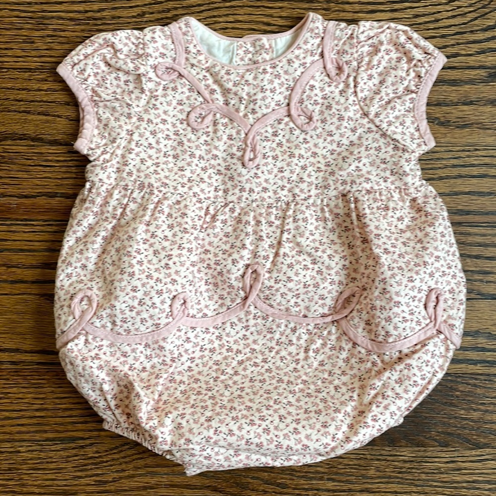 Dondolo pink ditsy floral bubble size 6M